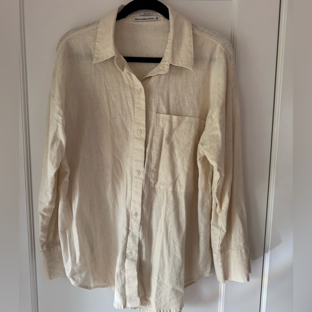 Abercrombie Linen Oversized Workshirt